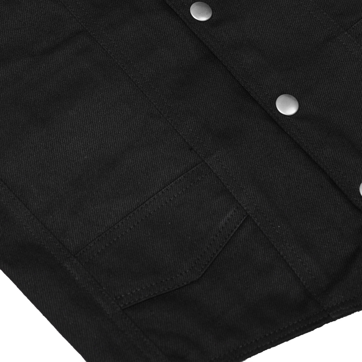 BSM2550 Women's 6 Pocket Denim Utility Vest - Black