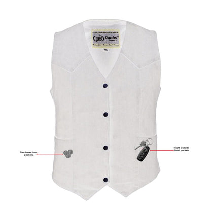 BSM4595 Women's Denim Classic Plain Sides Vest