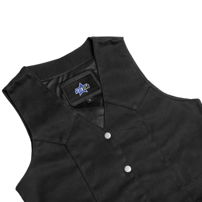 BSM2518 Women's Denim Classic Plain Sides Vest