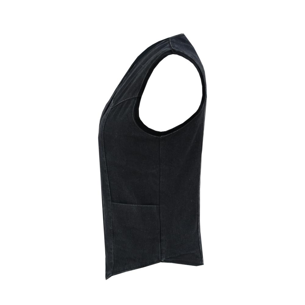 BSM4595 Women's Denim Classic Plain Sides Vest