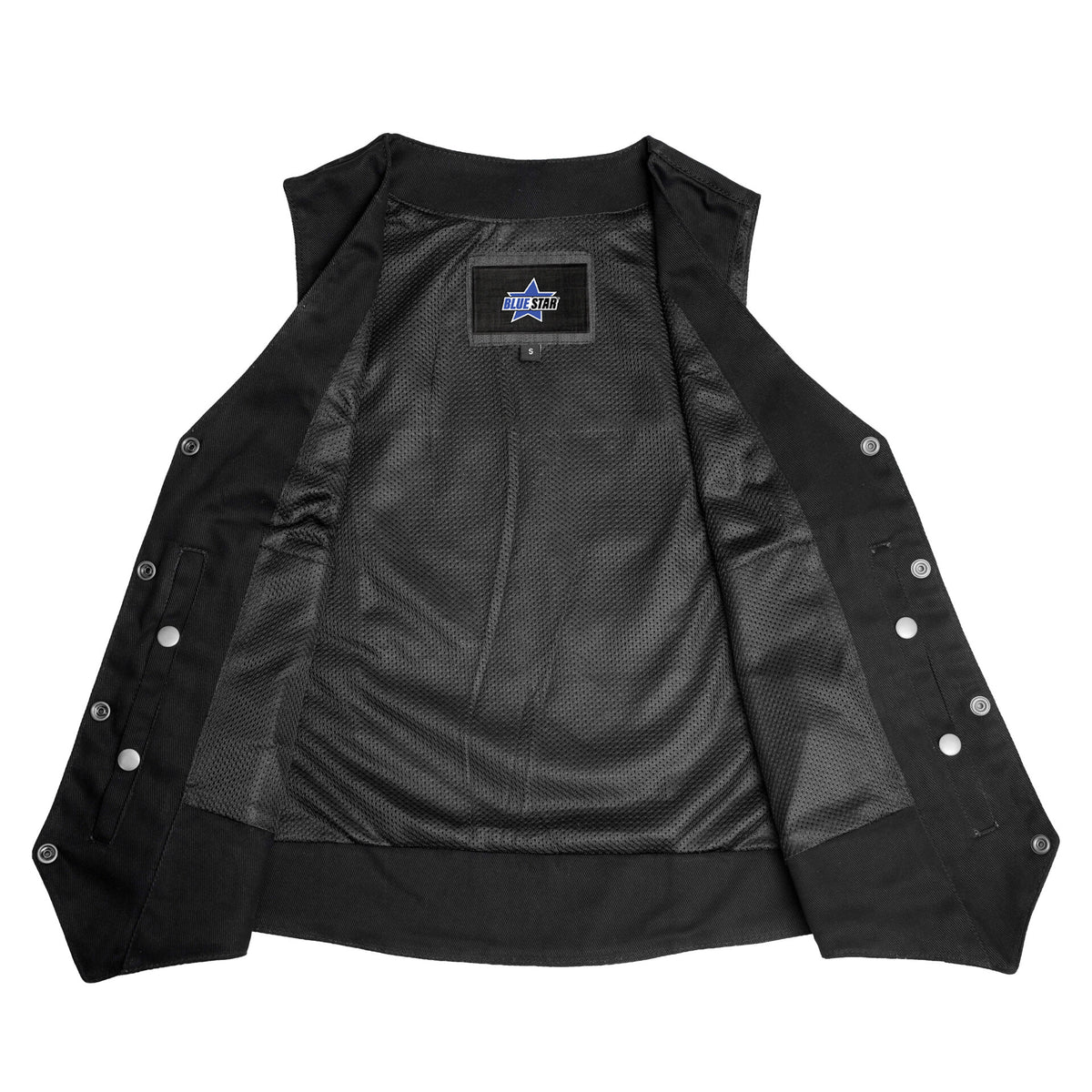 BSM2518 Women's Denim Classic Plain Sides Vest