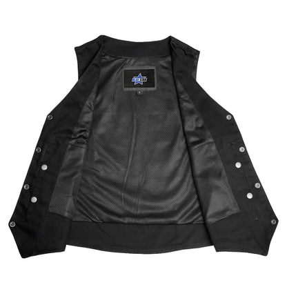 BSM2518 Women's Denim Classic Plain Sides Vest