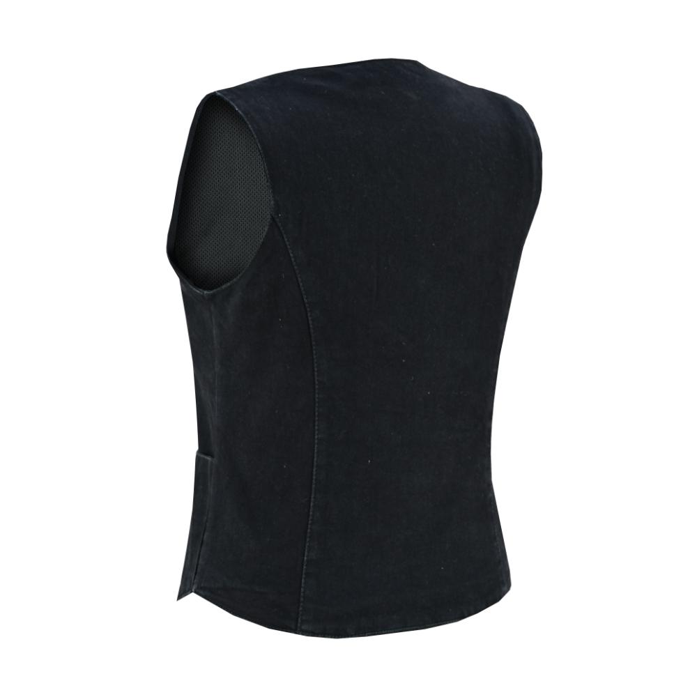 BSM4595 Women's Denim Classic Plain Sides Vest