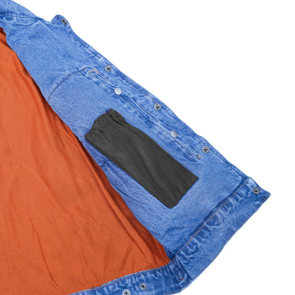BSM1569 Snap Front Denim Vest- Blue
