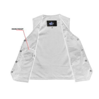BSM2901 Kid's Denim Plain Side Vest
