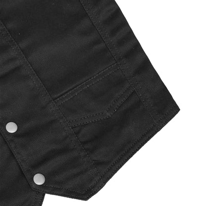 BSM2901 Kid's Denim Plain Side Vest