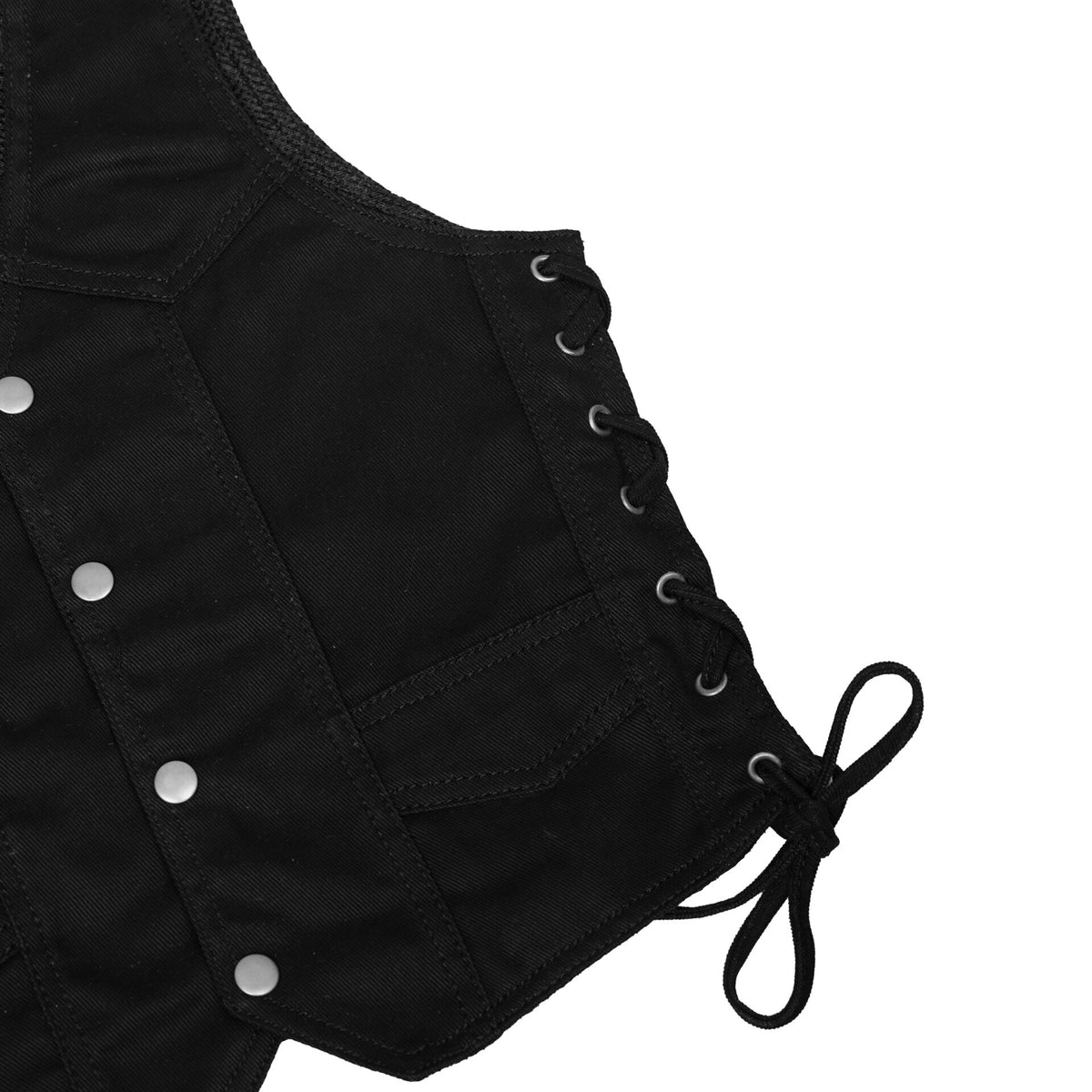 BSM2903 Kid's Denim Side Lace Vest