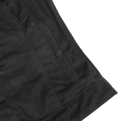 BSM2530 Women's Advance Black Construction Denim Vest