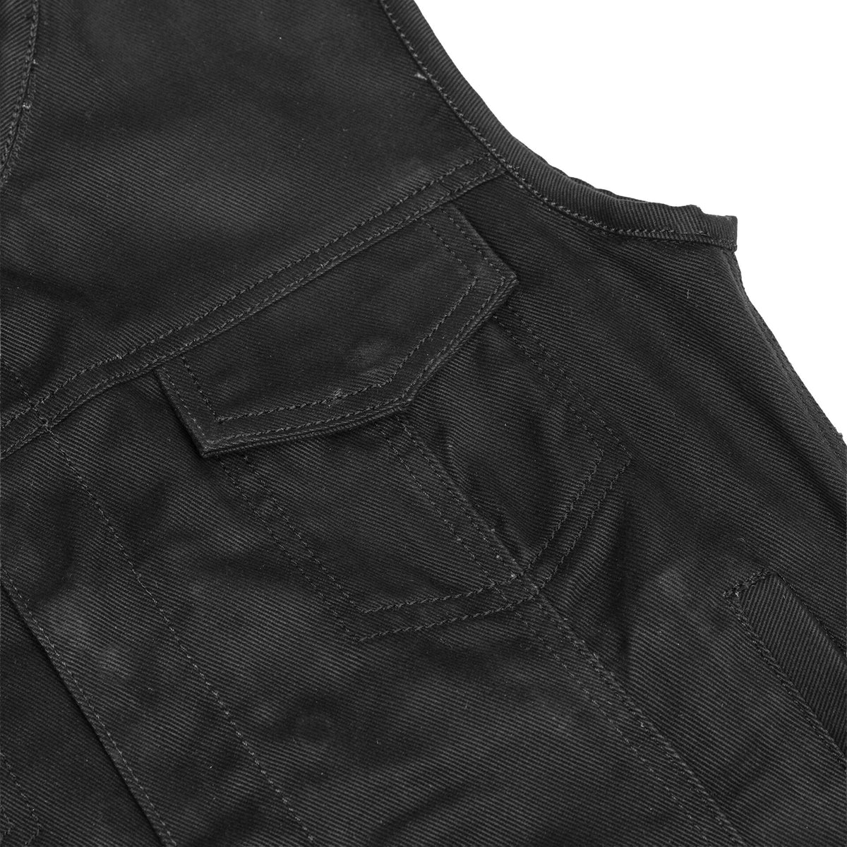 BSM2530 Women's Advance Black Construction Denim Vest