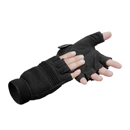 BSM3311 Synthetic Leather/ Mesh Fingerless Glove