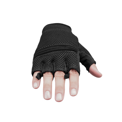 BSM3311 Synthetic Leather/ Mesh Fingerless Glove