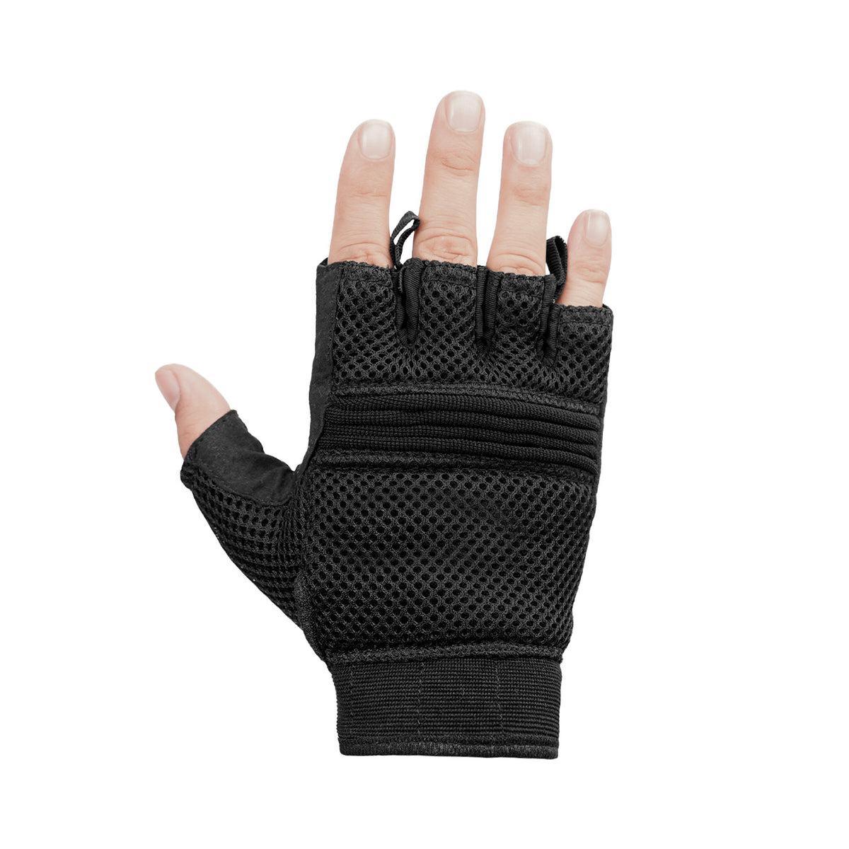 BSM3311 Synthetic Leather/ Mesh Fingerless Glove