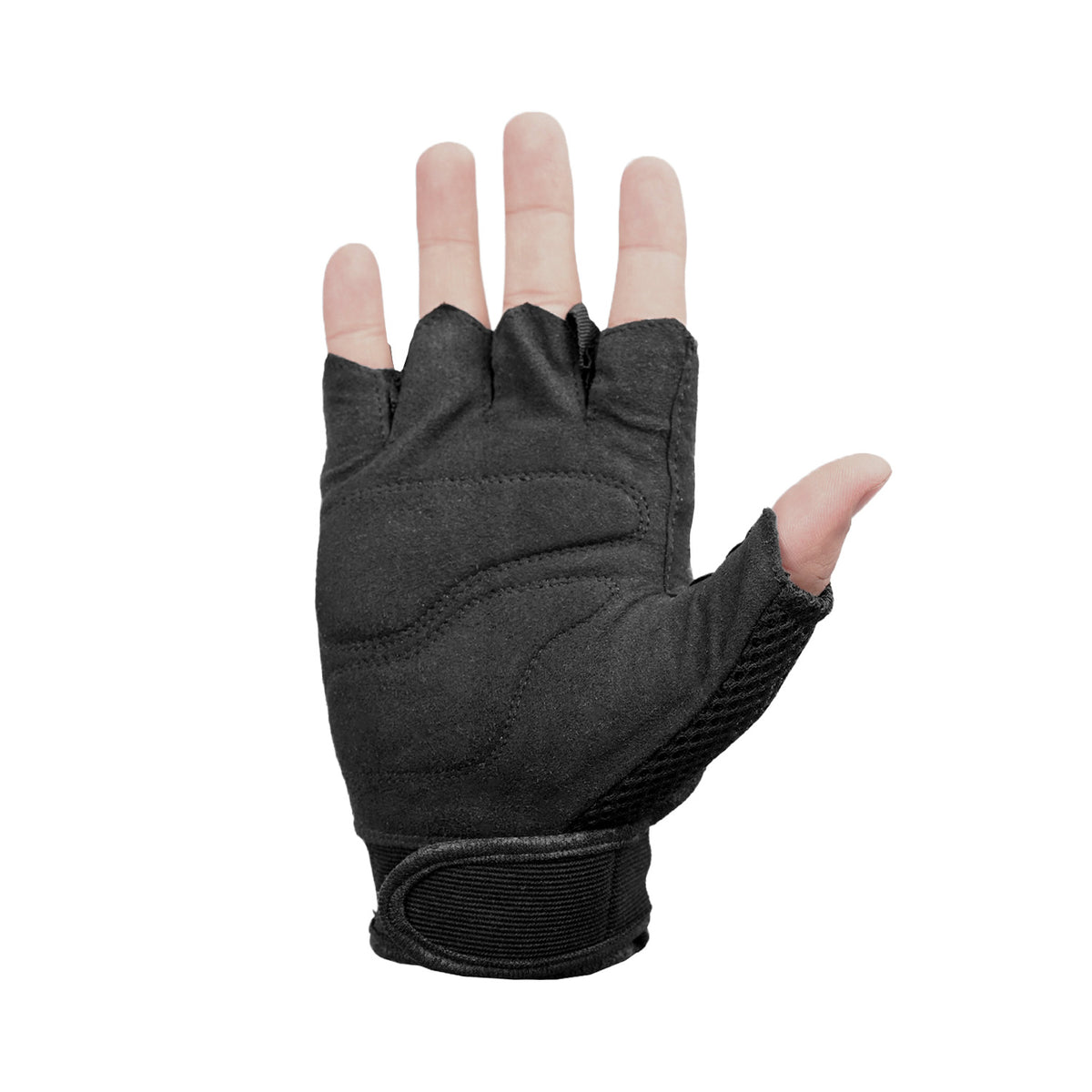 BSM3311 Synthetic Leather/ Mesh Fingerless Glove