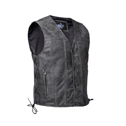 BSM1530 Men's Gray Single Back Panel Concealed Carry Vest