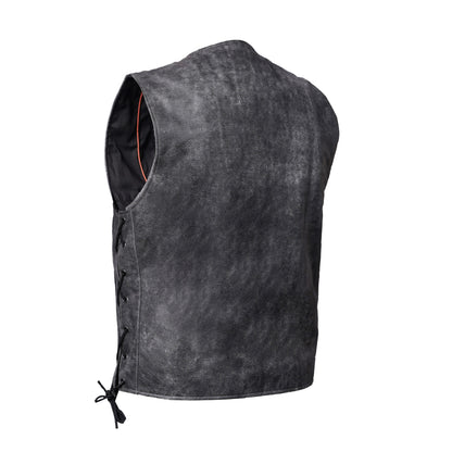BSM1530 Men's Gray Single Back Panel Concealed Carry Vest
