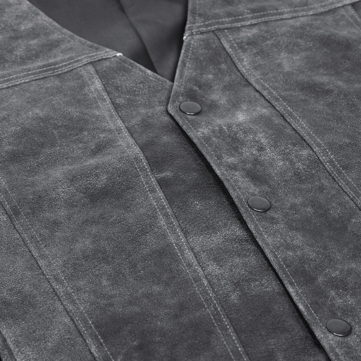 BSM1530 Men's Gray Single Back Panel Concealed Carry Vest