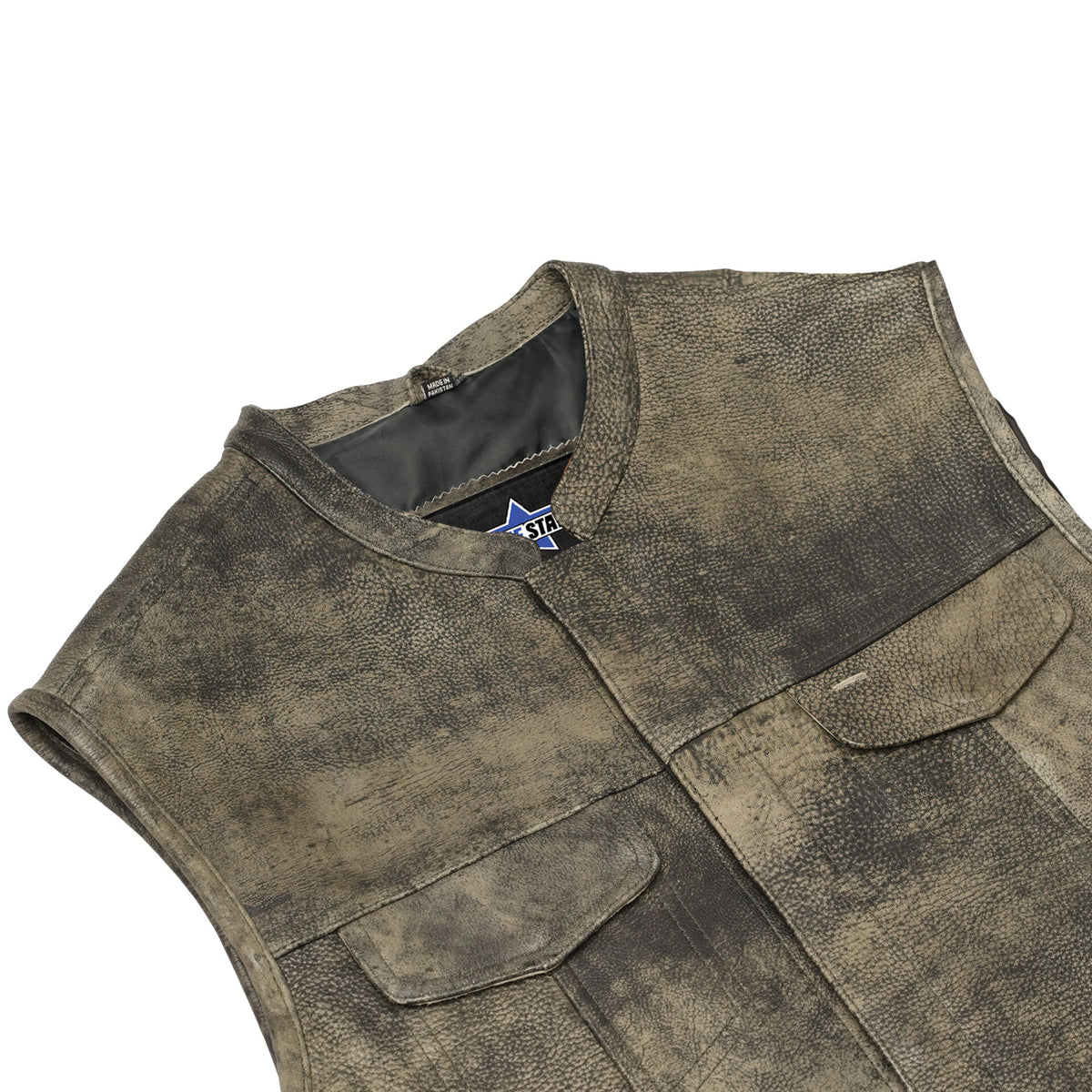 BSM1535 Men's Conceal Carry Antique Brown Vest