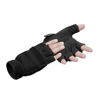 BSM3310 Synthetic Leather/ Mesh Fingerless Glove