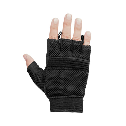 BSM3310 Synthetic Leather/ Mesh Fingerless Glove