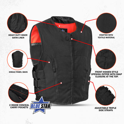 BSM1515 Men's Textile Updated SWAT Team Style Vest