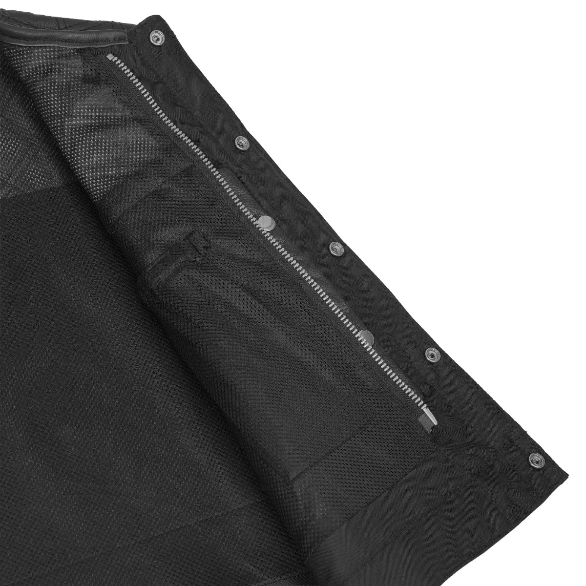 Clubhouse Men's Low Cut Motorcycle Leather Vest