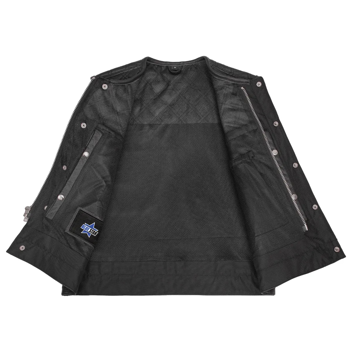 Clubhouse Men's Low Cut Motorcycle Leather Vest