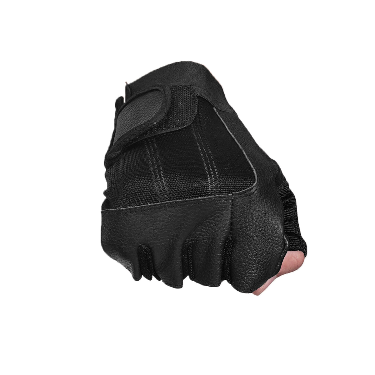BSM3307 Leather / Mesh Fingerless Glove