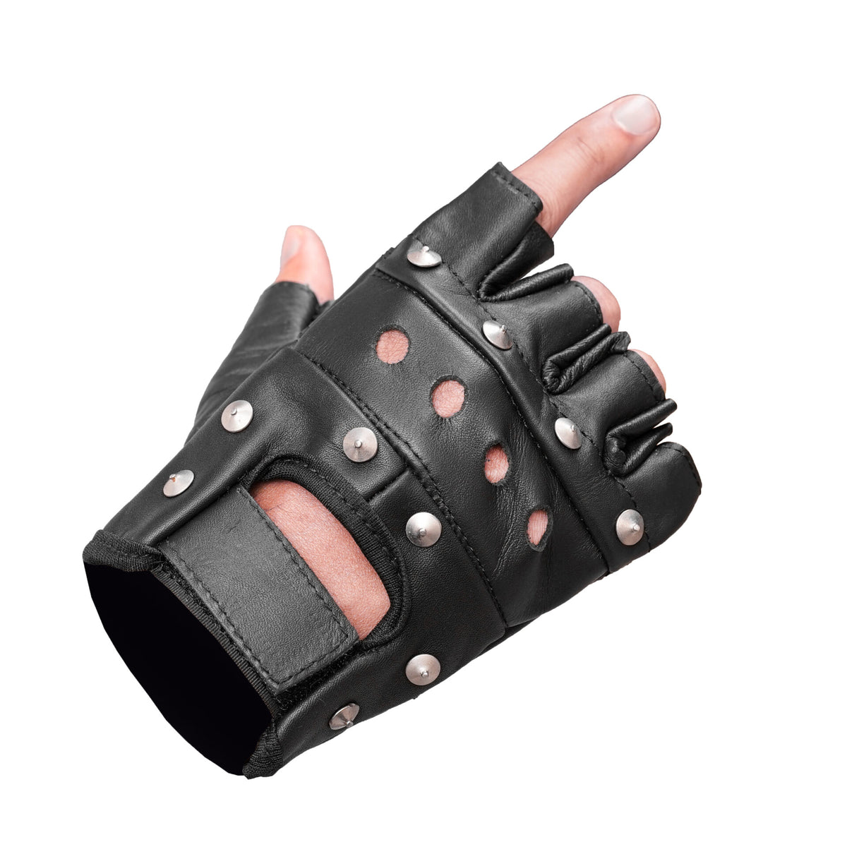BSM4661 Road Rebel Fingerless Motorcycle Gloves