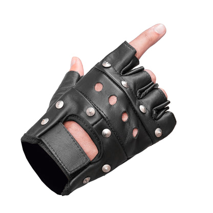 BSM4661 Road Rebel Fingerless Motorcycle Gloves