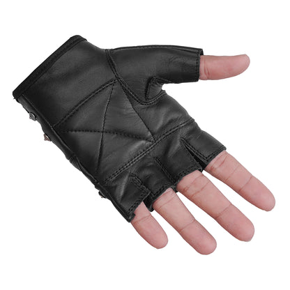 BSM4661 Road Rebel Fingerless Motorcycle Gloves