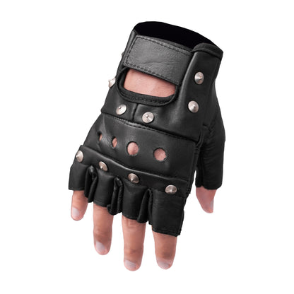 BSM4661 Road Rebel Fingerless Motorcycle Gloves