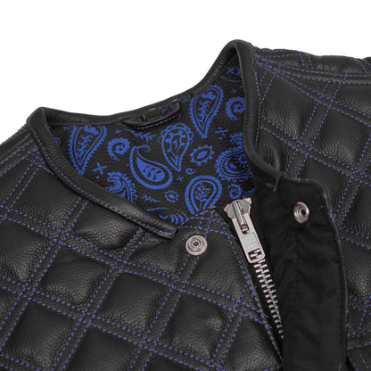 BSM5041 Mile Crusher Men’s Motorcycle Leather Vest