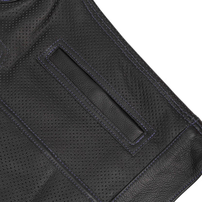 BSM5041 Mile Crusher Men’s Motorcycle Leather Vest