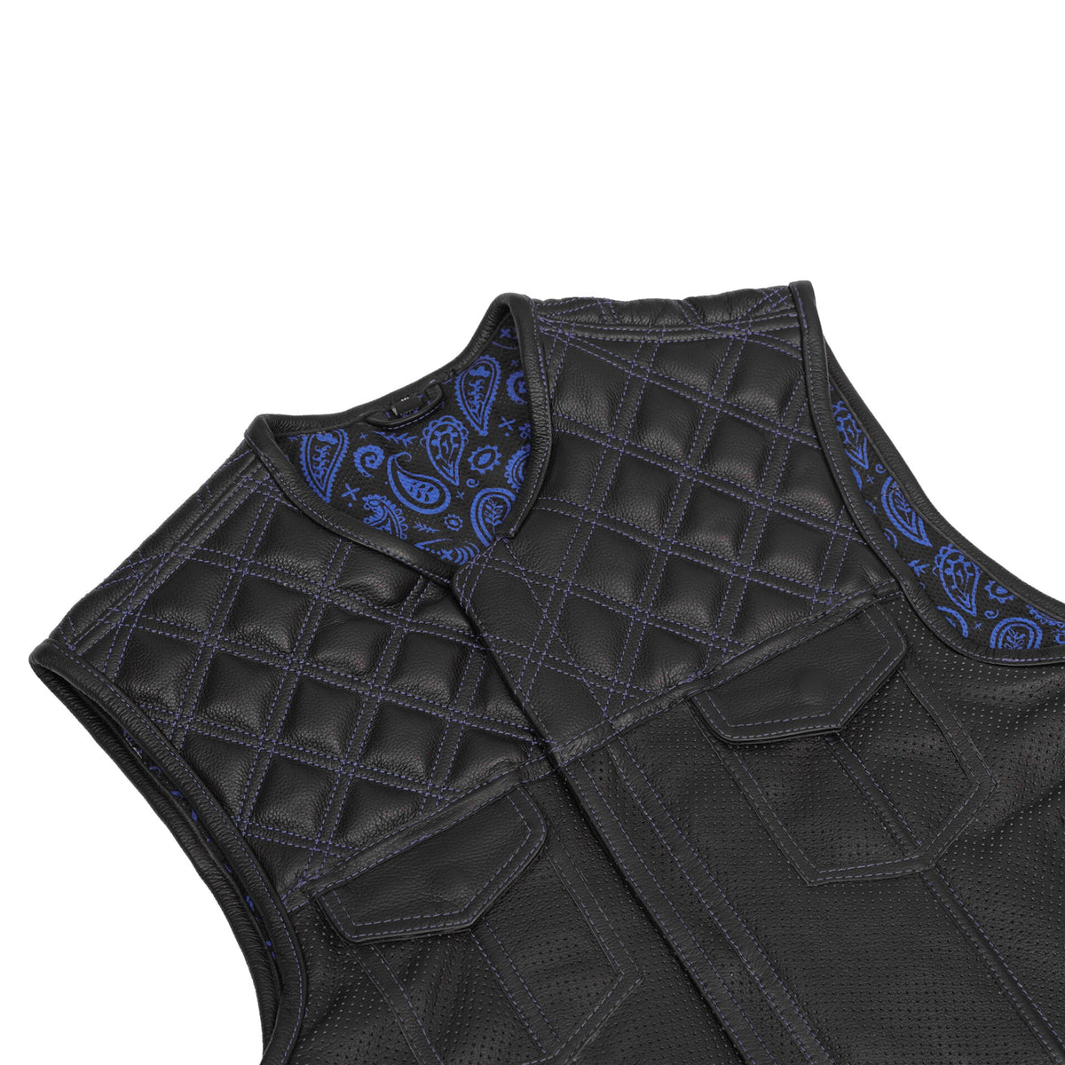 BSM5041 Mile Crusher Men’s Motorcycle Leather Vest