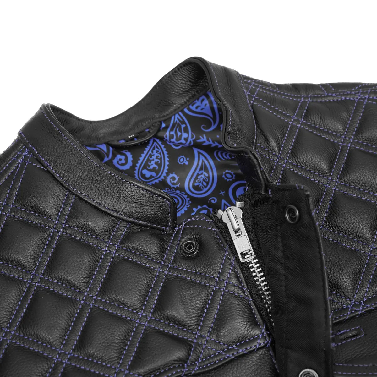 BSM00127 Odin Grim Men's Motorcycle Leather Vest