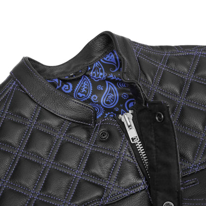 BSM00127 Odin Grim Men's Motorcycle Leather Vest