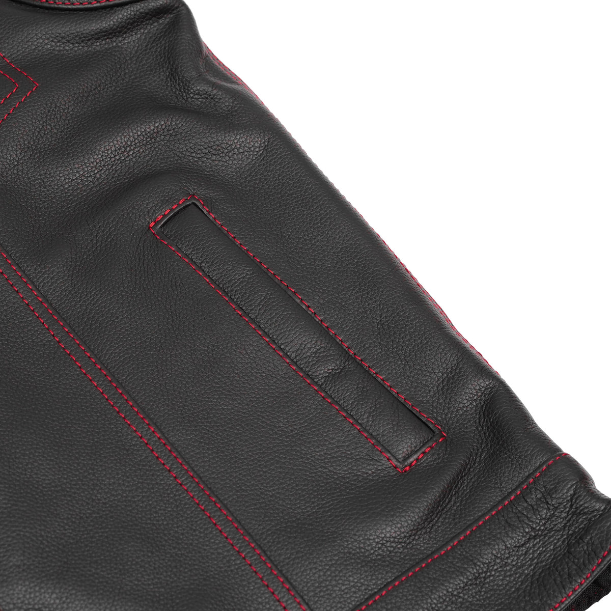 BSM5031 Stonewolf Men's Low Cut Motorcycle Leather Vest