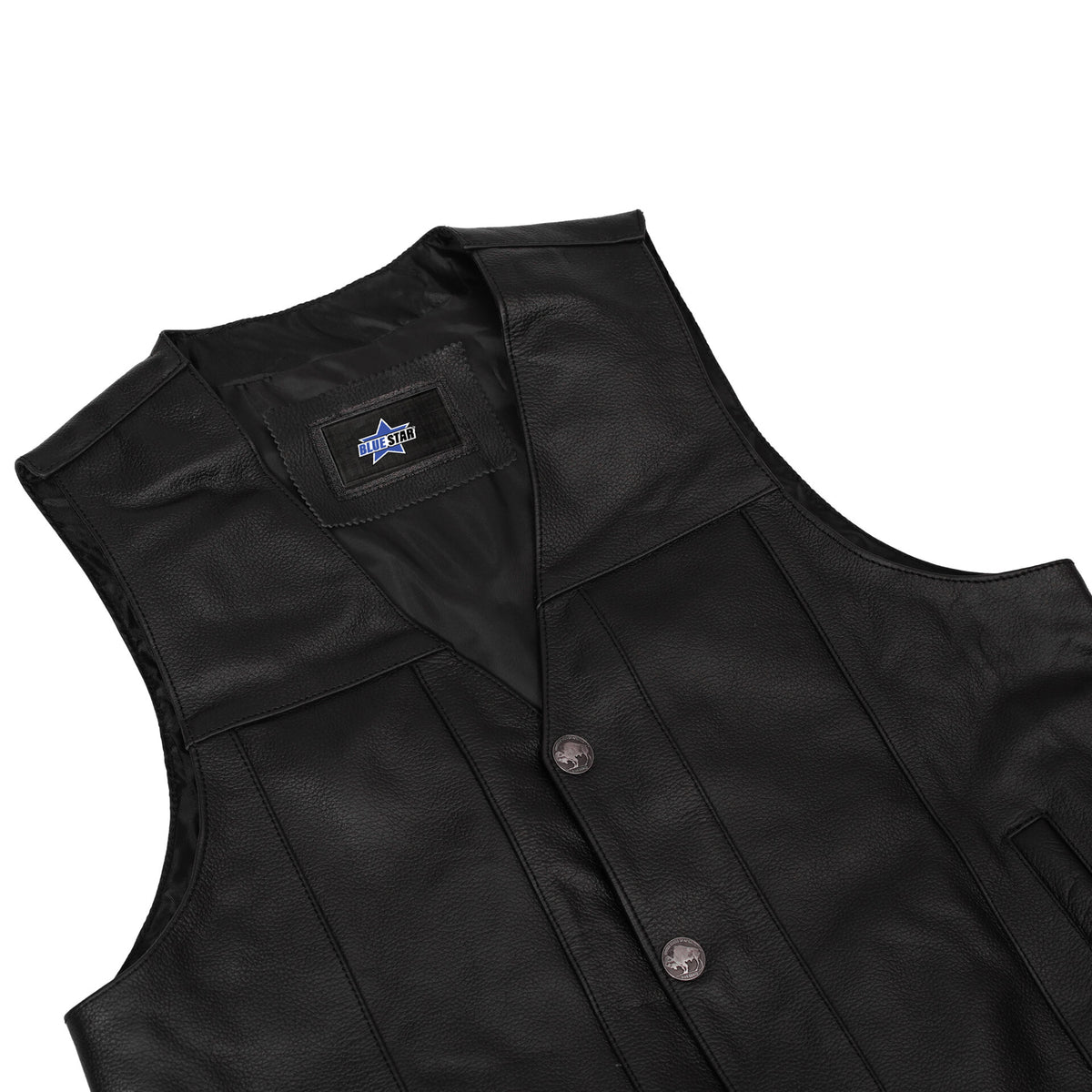 BSM1526 Men's Single Back Panel Concealed Carry Vest (Buffalo Nickel Sn