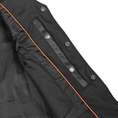BSM1528 Men's Single Back Panel Concealed Carry Vest (Buffalo Nickel He
