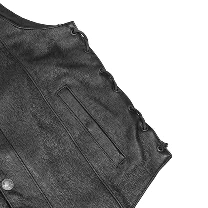 BSM1528 Men's Single Back Panel Concealed Carry Vest (Buffalo Nickel He