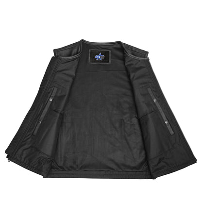 BSM1563 Men's Zipper Front Single Back Panel Concealed Carry Vest