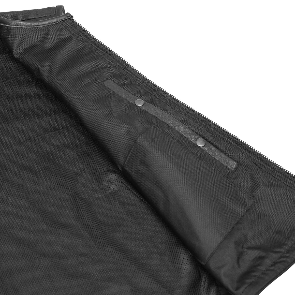 BSM1563 Men's Zipper Front Single Back Panel Concealed Carry Vest