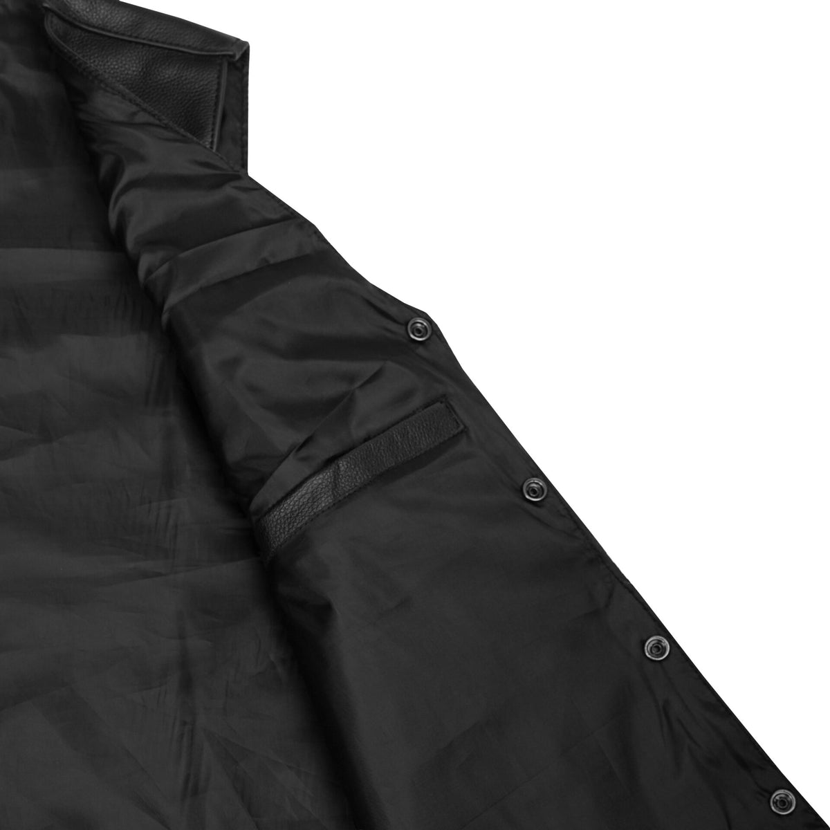 BSM1556 Men's Tall Classic Biker Leather Vest