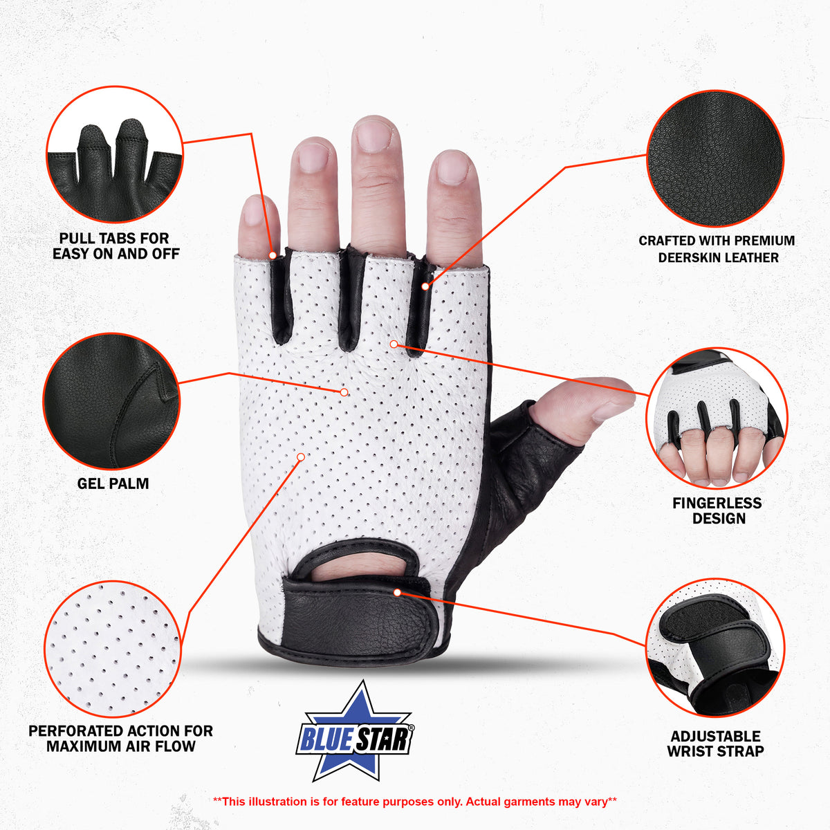 Ventex Men’s Fingerless Gloves