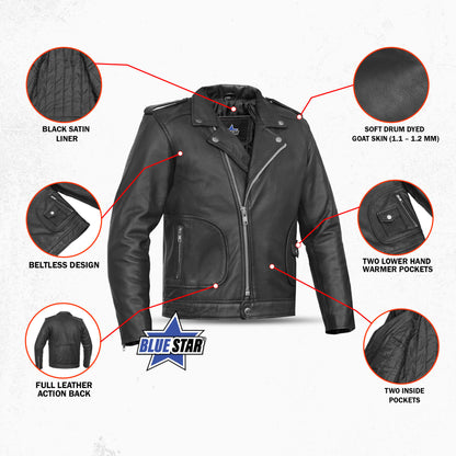 BSM2902 Unisex Kid's M/C Style Jacket