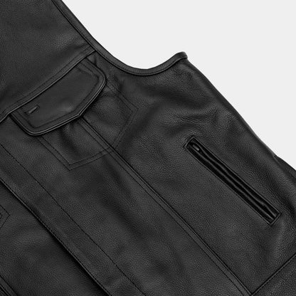 BSM1559 Upgraded Style Gun Pockets, Hidden #10" Black Metal Zipper, Sid