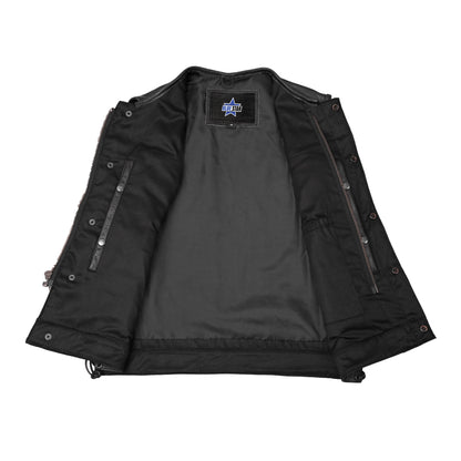 BSM1561 Upgraded Style Gun Pockets, Hidden 10" Gun Metal Zipper