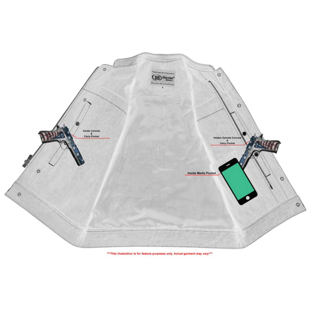 BSM4597 Concealed Snap Closure, Milled Cowhide, Without Collar & Hidde