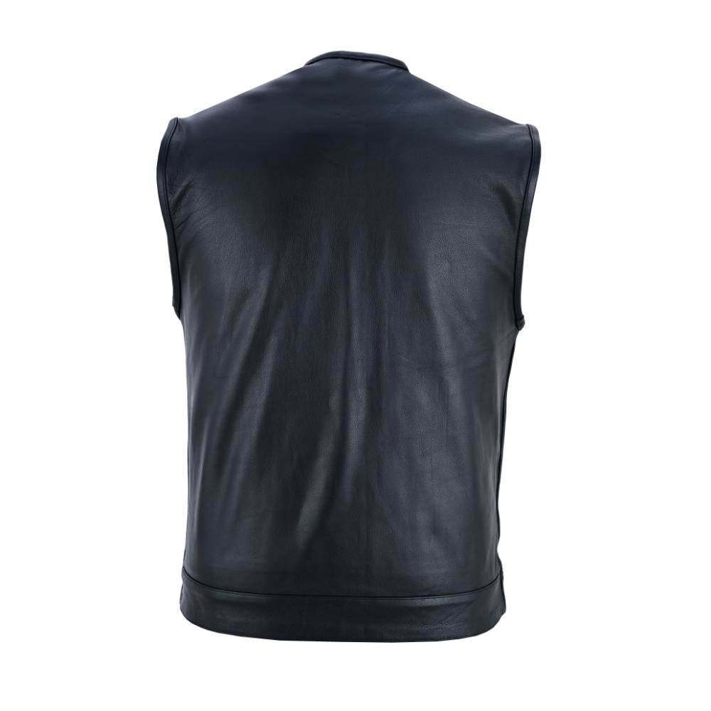 BSM4597 Concealed Snap Closure, Milled Cowhide, Without Collar & Hidde