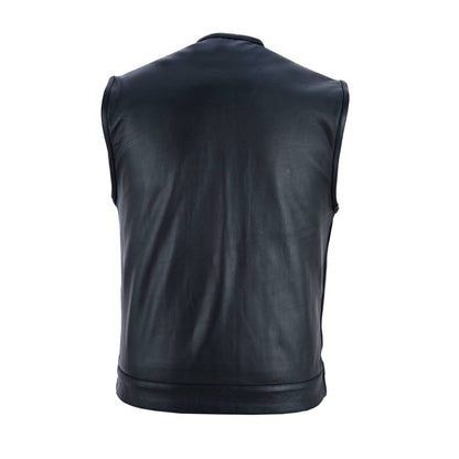 BSM4597 Concealed Snap Closure, Milled Cowhide, Without Collar & Hidde